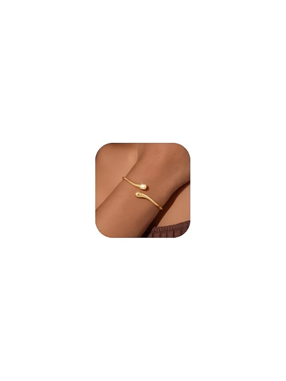 Gold Bracelets for Women Trendy,14K Gold Plated Bangle Cuff Bracelet Chunky
